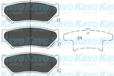 KAVO PARTS kbp8505 -  Комплект тормозных колодок, дисковый тормоз